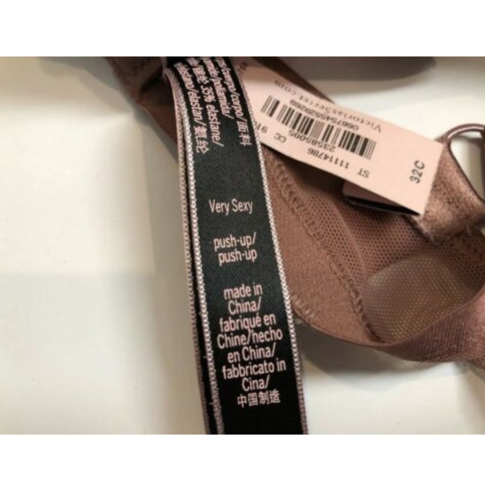 Victorias Secret Bra 32C Push Up Pink Mauve $55 - Picture 4 of 7